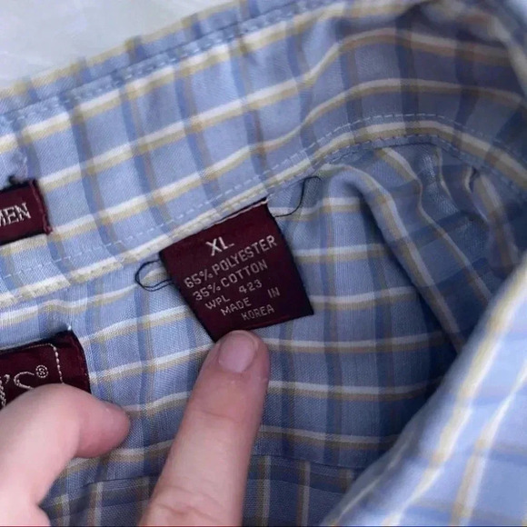 LEvi's Mens Vintage Big E Button Down Shirt Size XL 1970 - Picture 2 of 7